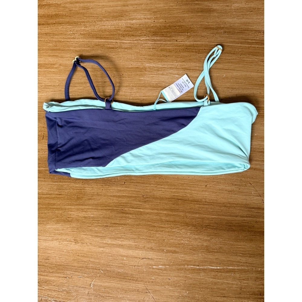 Free People FP Beach Black White Colorblock High Waisted Bikini Bottom Large L - Picture 7 of 13